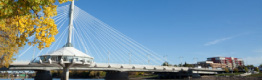 Esplanade Riel footbridge in Winnipeg